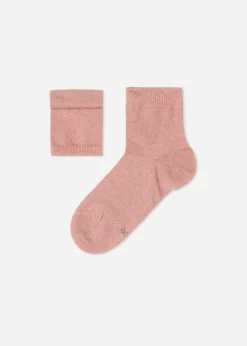 Children's Short Cotton Socks With Fresh Feet Breathable Material