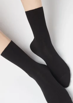 Short Socks In Cotton With Cashmere