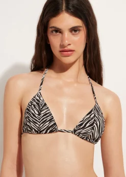 Zebra Print Slide Triangle Bikini Top Nairobi